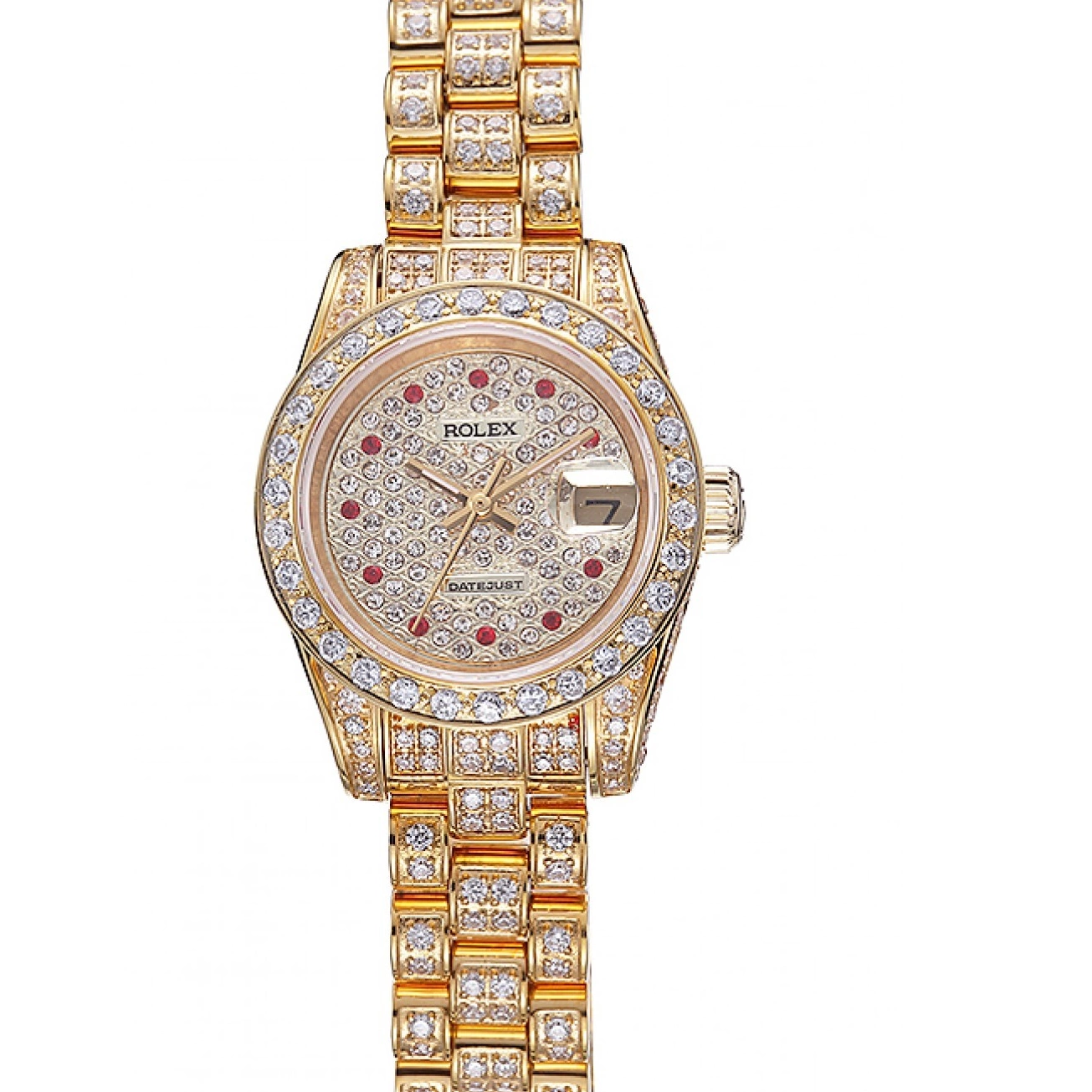 Diamond Dial Swiss Rolex Gold DateJust 622024 0723